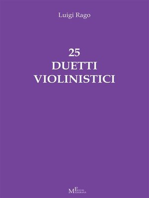 cover image of 25 duetti violinistici